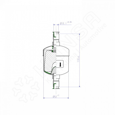 HANSA Filtertrockner 60bar HM053sm Lötanschluss für 10 mm HM 2832410050