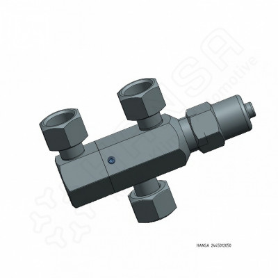 HANSA Changeover valve 3x G 1/2'' union nut | 130bar_2445012050