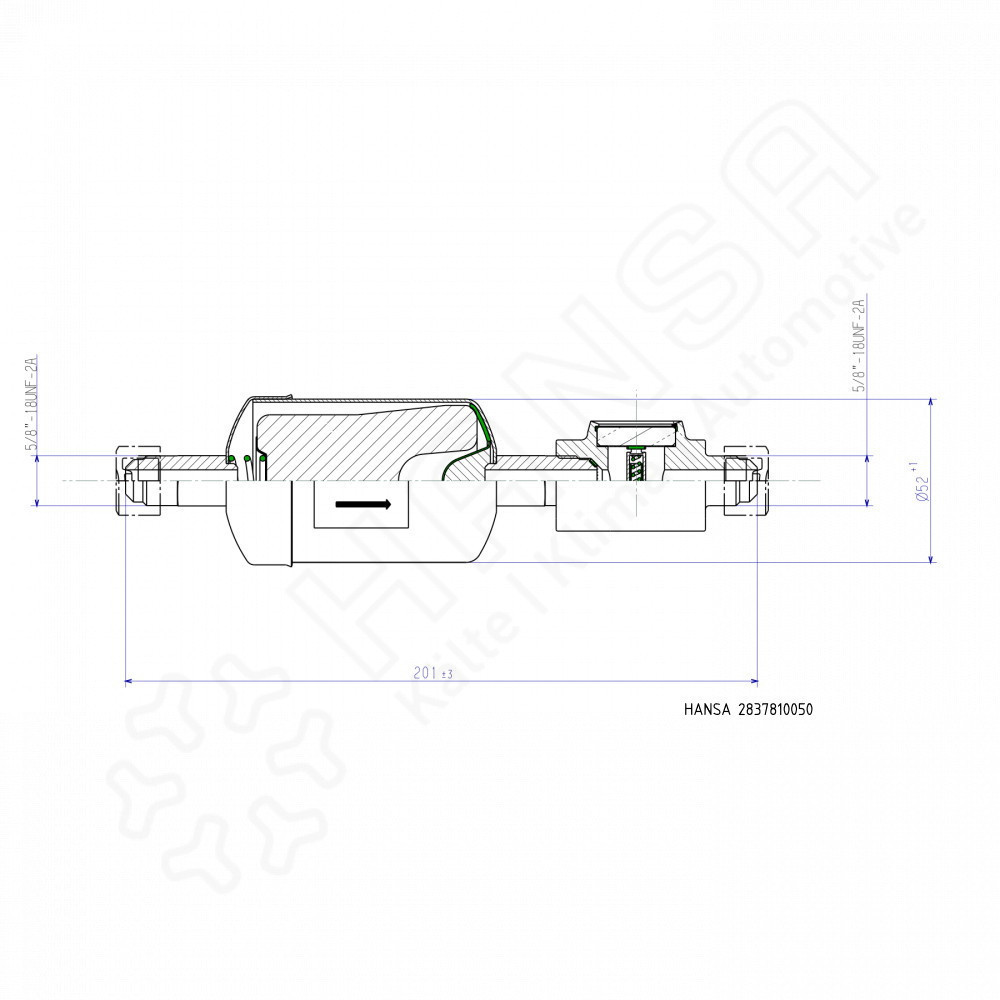 HANSA Filtertrockner Schauglas Kombi mit Indikator HM083 Fl 10 mm | 3/8'' HMK 2837810050