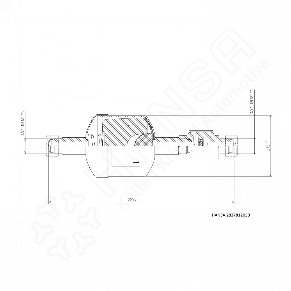 HANSA Filtertrockner Schauglas Kombi mit Indikator HM164 Fl 12 mm | 1/2'' HMK 2837812050