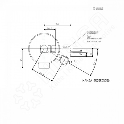 HANSA Receiver drier Ø75 177mm 0.6l steel o-ring sight glass indicator_2525503050