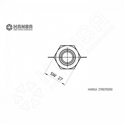 HANSA Solder adapter for exchange valve 15/16 mm solder joint G1/2" with sealing ring_2700315050