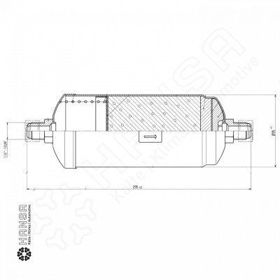HANSA Filtertrockner Triplex® 50bar Bördelanschluss 16 mm | 5/8'' TRI 2107316050