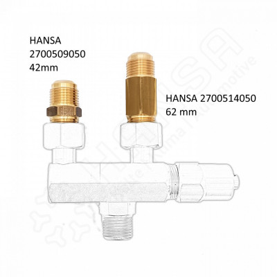 HANSA Anschlussnippel für KSV/ÜSV G 1/2'' | G 1/2'' 62mm AN 2700514050