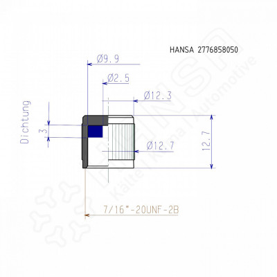 HANSA Verschlusskappe für VNV / HSV  2776858050