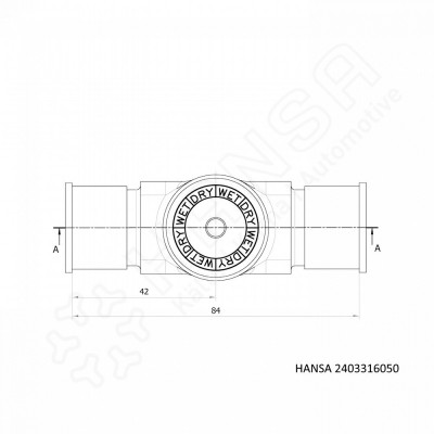 HANSA Sight glass w indicator flare 7/8''-14UNF  2403316050