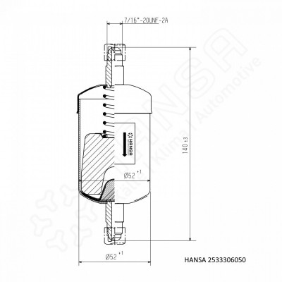 HANSA Receiver drier Multiplex Flare connector HM082_2533306050