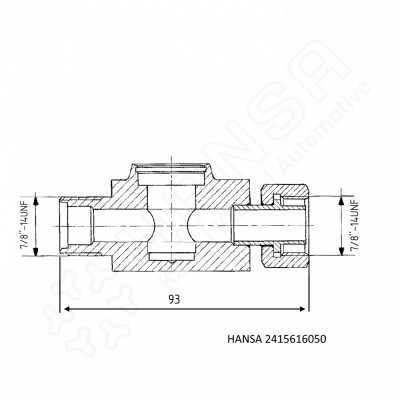 HANSA Schauglas  O-Ring-Anschluss 16 mm | 5/8'' SG 2415616050