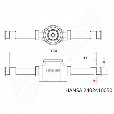 HANSA Sight glass w indicator solder 10 mm_2402410050