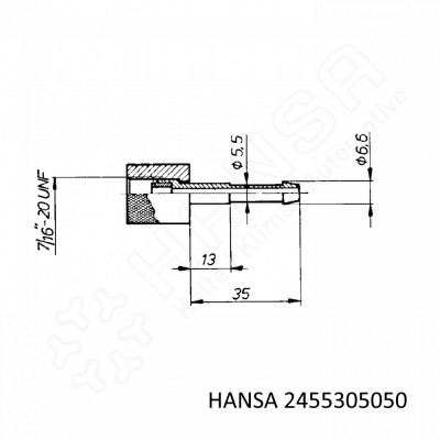 HANSA Quick coupling for 7/16''_2455305050