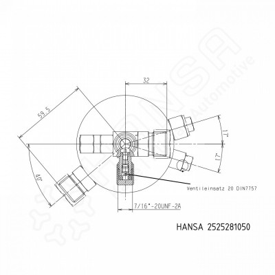 HANSA Receiver drier bootle 2525281050