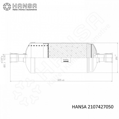 HANSA Filtertrockner Triplex® 50bar Lötanschluss 22 mm | 7/8'' TRI 2107427050