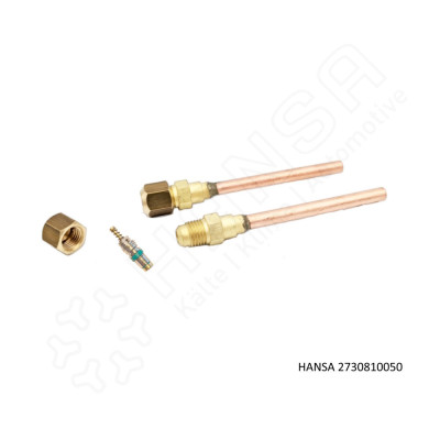 HANSA Solder socket with the valve insert 60/200bar cap nut tube 6 mm 2730840050