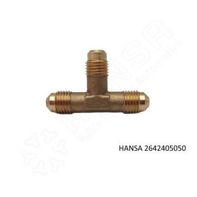 HANSA Tee connector 7/16''-20UNF w 5V1 for 6 mm | 1/4'' TI 2642505050